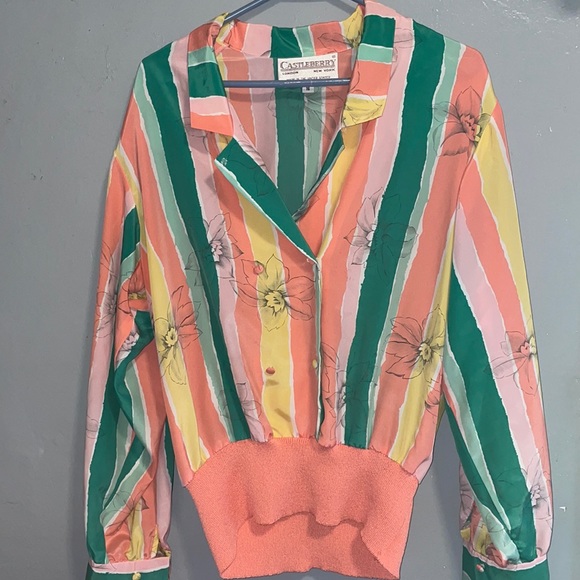 Castleberry Tops - Vintage Castleberry Long Sleeve Top